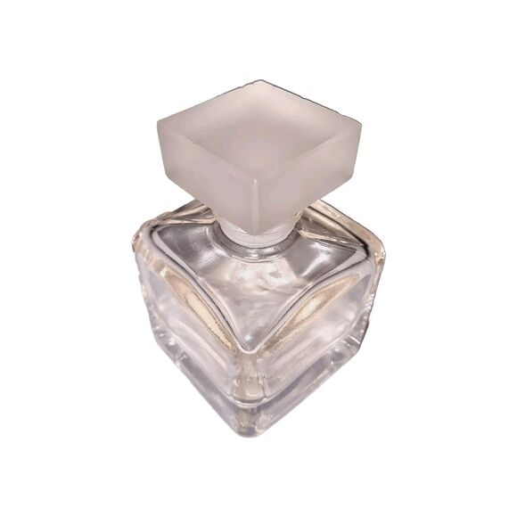 Vintage Parfum Perfume Bottle Squared w/ Rounded Corners & Frosted Squar… - Picture 7 of 9